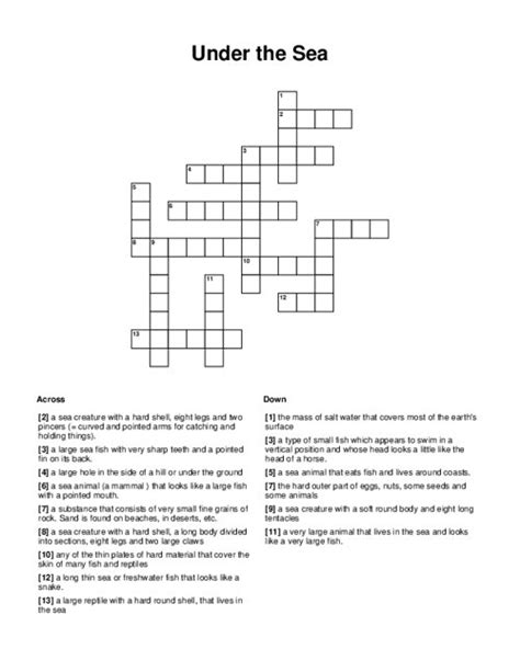 The depleted sea crossword clue - The rooms in the Tudor-style mansion on the CLUE game board haven't changed in 70 years. Until now. HowStuffWorks takes a look at the new bathroom. Advertisement Col. Mustard is ge...